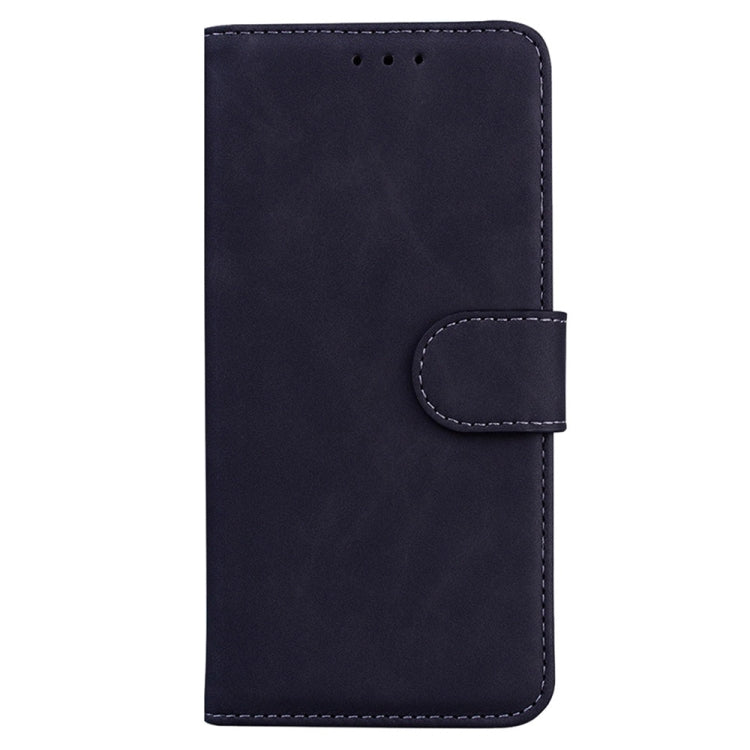 For Samsung Galaxy S25 Ultra 5G Skin Feel Pure Color Flip Leather Phone Case(Black) by buy2fix