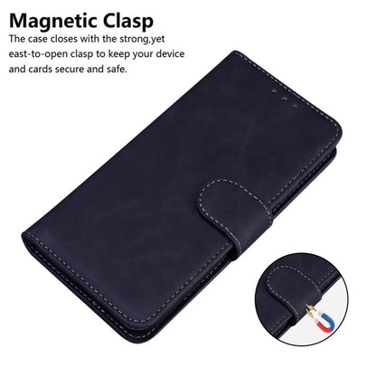 For Samsung Galaxy S25 Ultra 5G Skin Feel Pure Color Flip Leather Phone Case(Black) by buy2fix