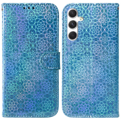 For Samsung Galaxy S25 5G Colorful Magnetic Buckle Leather Phone Case(Blue) by buy2fix