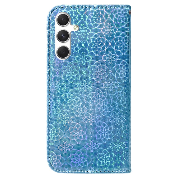 For Samsung Galaxy S25 5G Colorful Magnetic Buckle Leather Phone Case(Blue) by buy2fix