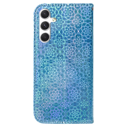 For Samsung Galaxy S25 5G Colorful Magnetic Buckle Leather Phone Case(Blue) by buy2fix