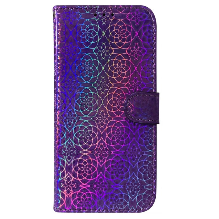 For Samsung Galaxy S25+ 5G Colorful Magnetic Buckle Leather Phone Case(Purple) by buy2fix
