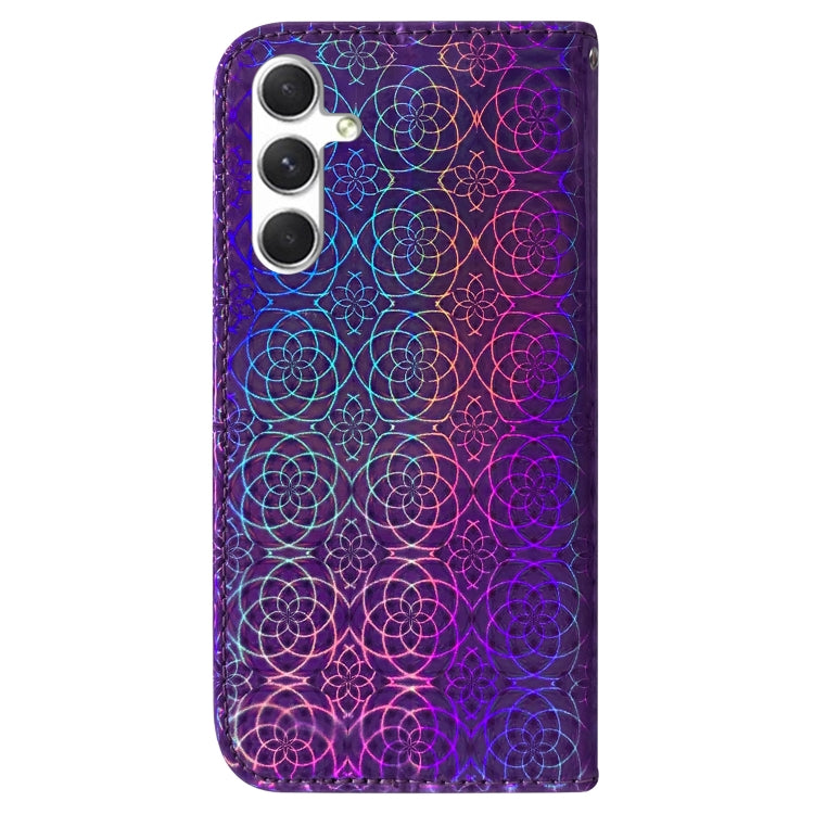 For Samsung Galaxy S25+ 5G Colorful Magnetic Buckle Leather Phone Case(Purple) by buy2fix