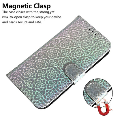 For Samsung Galaxy S25+ 5G Colorful Magnetic Buckle Leather Phone Case(Silver) - Galaxy S25+ 5G Cases by buy2fix | Online Shopping UK | buy2fix