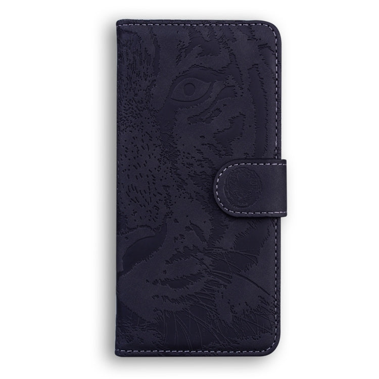 For Samsung Galaxy S25 5G Tiger Embossing Pattern Flip Leather Phone Case(Black) by buy2fix