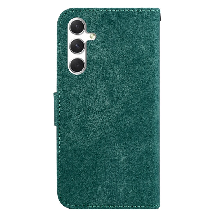 For Samsung Galaxy S25 5G Little Tiger Embossed Leather Phone Case(Green) by buy2fix