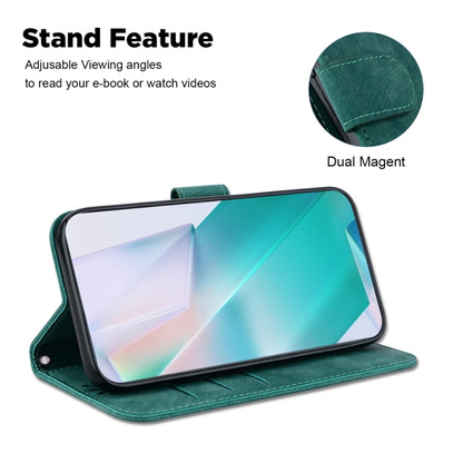 For Samsung Galaxy S25 5G Little Tiger Embossed Leather Phone Case(Green) by buy2fix