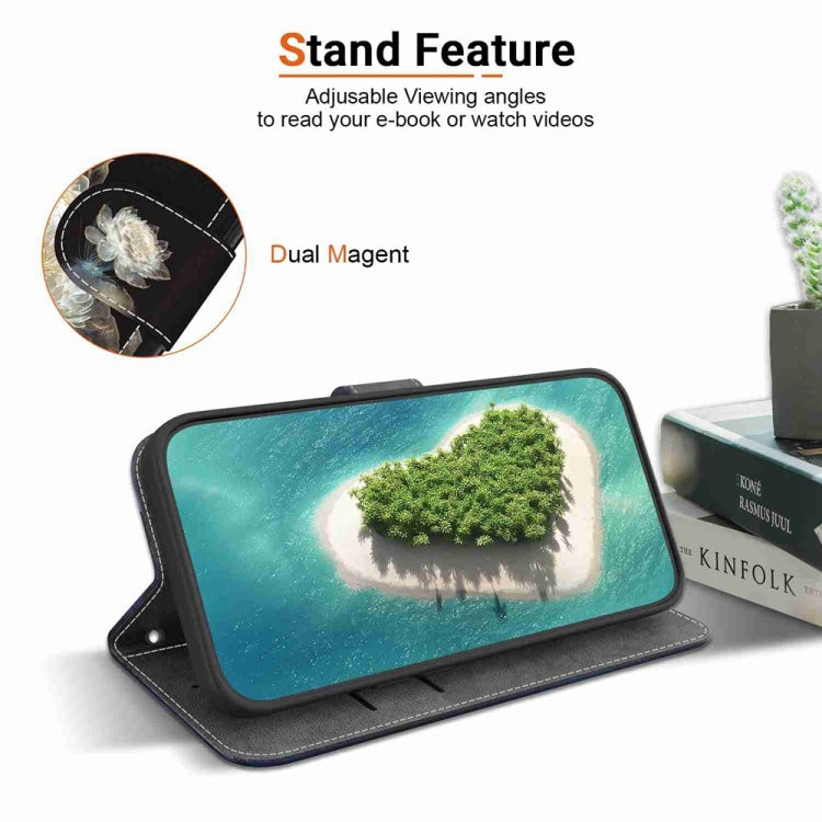 For Samsung Galaxy S25+ 5G Crystal Texture Colored Drawing Leather Phone Case(Crystal Peony) by buy2fix