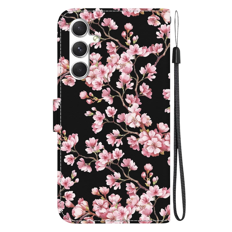 For Samsung Galaxy S25+ 5G Crystal Texture Colored Drawing Leather Phone Case(Plum Bossom) by buy2fix