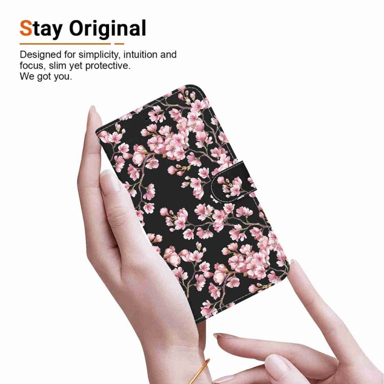 For Samsung Galaxy S25+ 5G Crystal Texture Colored Drawing Leather Phone Case(Plum Bossom) by buy2fix