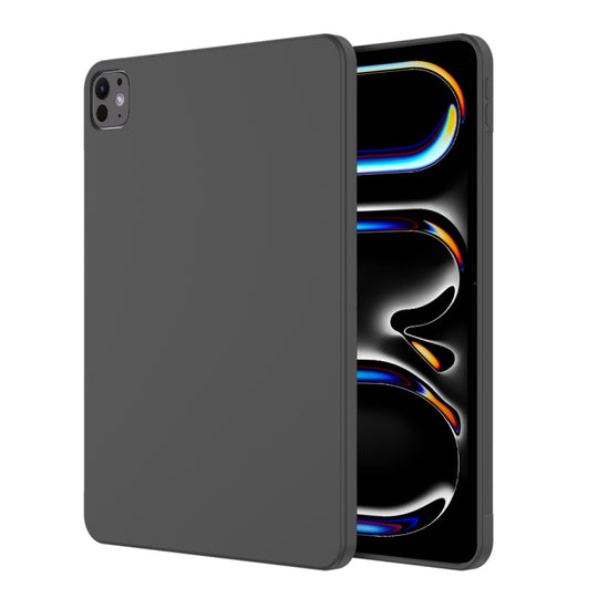For iPad Pro 13 2025 / 2024 Mutural Silicone Microfiber Tablet Case(Black)