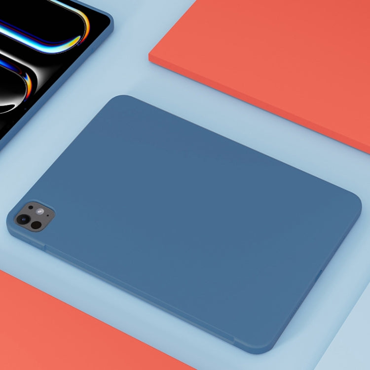 For iPad Pro 11 2025 / 2024 Mutural Silicone Microfiber Tablet Case(Sky Blue) by Mutural