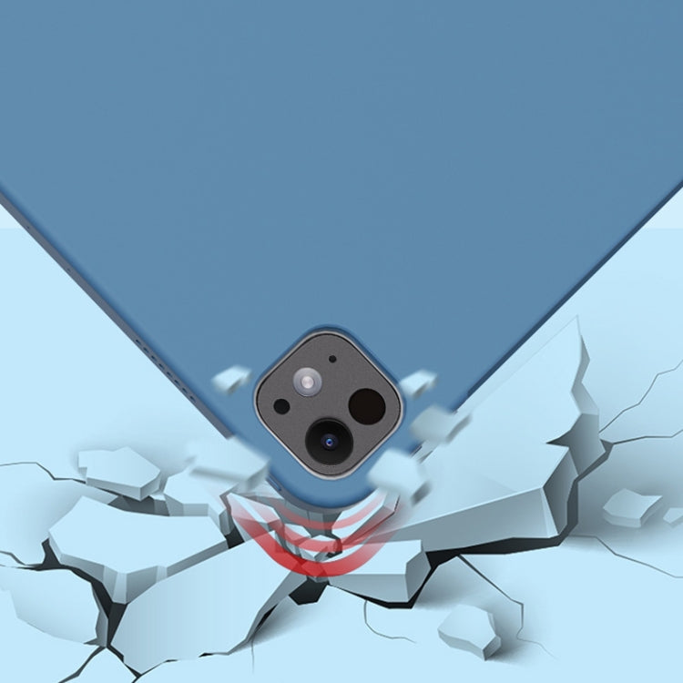 For iPad Pro 11 2025 / 2024 Mutural Silicone Microfiber Tablet Case(Sky Blue) by Mutural