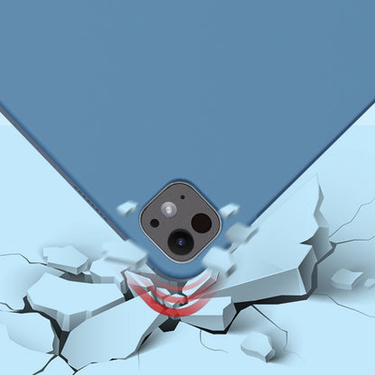 For iPad Pro 11 2025 / 2024 Mutural Silicone Microfiber Tablet Case(Sky Blue) by Mutural