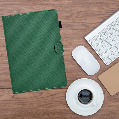 For iPad Pro 11 2022 / 2022 Solid Color Fiber Texture Smart Tablet Leather Case(Green) - iPad Pro 11 (2022/2021) Cases by buy2fix | Online Shopping UK | buy2fix