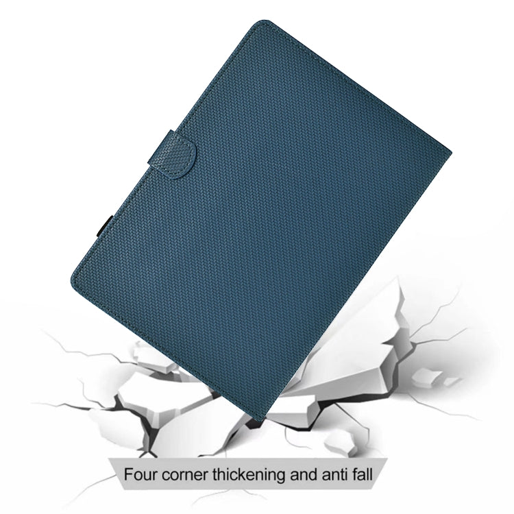 For iPad Pro 11 2022 / 2022 Solid Color Fiber Texture Smart Tablet Leather Case(Royal Blue) - iPad Pro 11 (2022/2021) Cases by buy2fix | Online Shopping UK | buy2fix