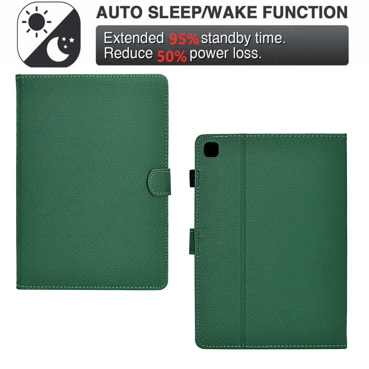 For iPad 10.2 2020 / 2019 Solid Color Fiber Texture Smart Tablet Leather Case(Green) - iPad 10.2 Cases by buy2fix | Online Shopping UK | buy2fix