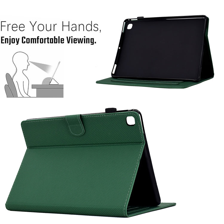 For iPad 10.2 2020 / 2019 Solid Color Fiber Texture Smart Tablet Leather Case(Green) - iPad 10.2 Cases by buy2fix | Online Shopping UK | buy2fix