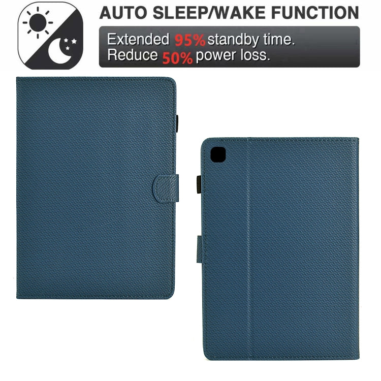 For iPad 10.2 2020 / 2019 Solid Color Fiber Texture Smart Tablet Leather Case(Royal Blue) - iPad 10.2 Cases by buy2fix | Online Shopping UK | buy2fix