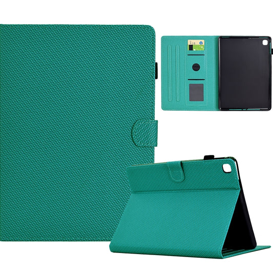 For iPad 10.2 2020 / 2019 Solid Color Fiber Texture Smart Tablet Leather Case(Lake Green) - iPad 10.2 Cases by buy2fix | Online Shopping UK | buy2fix