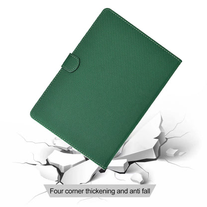 For iPad Air 10.5 2019 Solid Color Fiber Texture Smart Tablet Leather Case(Green) - iPad Air (2019) Cases by buy2fix | Online Shopping UK | buy2fix