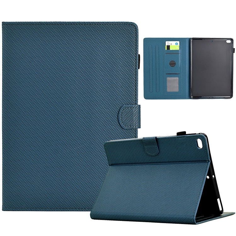 For iPad Air 10.5 2019 Solid Color Fiber Texture Smart Tablet Leather Case(Royal Blue) - iPad Air (2019) Cases by buy2fix | Online Shopping UK | buy2fix