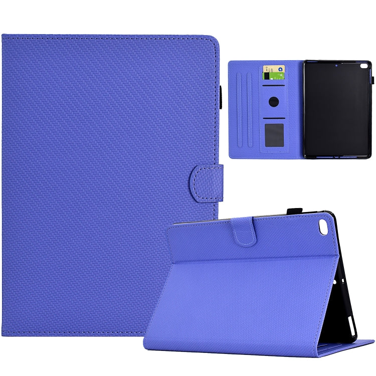 For iPad Air 10.5 2019 Solid Color Fiber Texture Smart Tablet Leather Case(Purple) - iPad Air (2019) Cases by buy2fix | Online Shopping UK | buy2fix