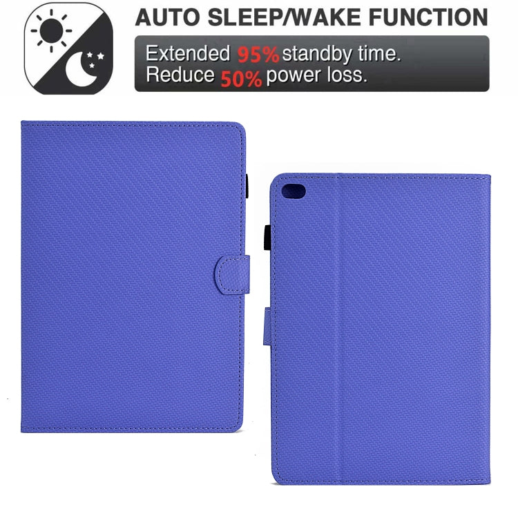 For iPad Air 10.5 2019 Solid Color Fiber Texture Smart Tablet Leather Case(Purple) - iPad Air (2019) Cases by buy2fix | Online Shopping UK | buy2fix