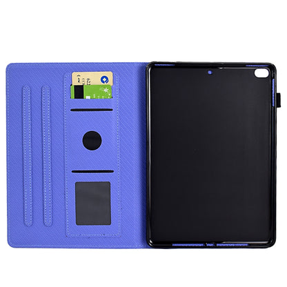 For iPad Air 10.5 2019 Solid Color Fiber Texture Smart Tablet Leather Case(Purple) - iPad Air (2019) Cases by buy2fix | Online Shopping UK | buy2fix