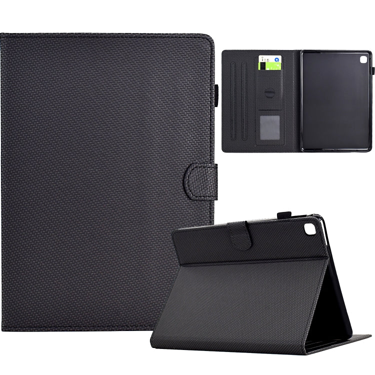 For iPad Air / Air 2 / 9.7 2017 / 2018 Solid Color Fiber Texture Smart Tablet Leather Case(Black) - iPad 9.7 (2018) & (2017) Cases by buy2fix | Online Shopping UK | buy2fix