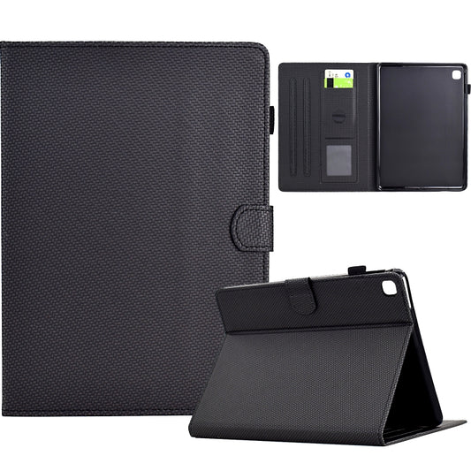 For iPad Air / Air 2 / 9.7 2017 / 2018 Solid Color Fiber Texture Smart Tablet Leather Case(Black) - iPad 9.7 (2018) & (2017) Cases by buy2fix | Online Shopping UK | buy2fix