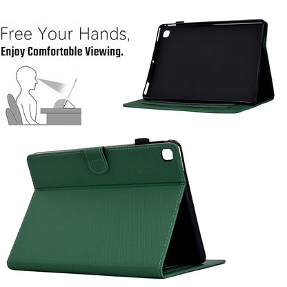 For iPad Air / Air 2 / 9.7 2017 / 2018 Solid Color Fiber Texture Smart Tablet Leather Case(Green) - iPad 9.7 (2018) & (2017) Cases by buy2fix | Online Shopping UK | buy2fix