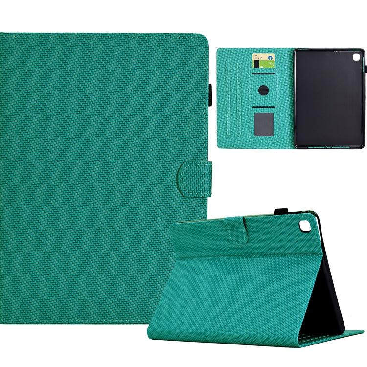 For iPad Air / Air 2 / 9.7 2017 / 2018 Solid Color Fiber Texture Smart Tablet Leather Case(Lake Green) - iPad 9.7 (2018) & (2017) Cases by buy2fix | Online Shopping UK | buy2fix