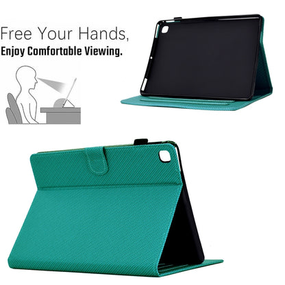 For iPad Air / Air 2 / 9.7 2017 / 2018 Solid Color Fiber Texture Smart Tablet Leather Case(Lake Green) - iPad 9.7 (2018) & (2017) Cases by buy2fix | Online Shopping UK | buy2fix