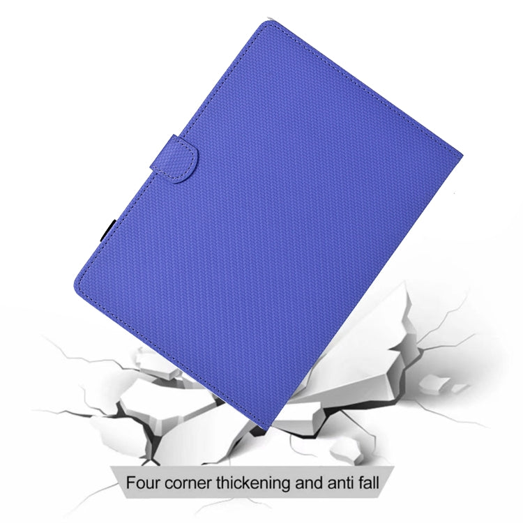 For iPad Air 10.9 2022 / 2020 Solid Color Fiber Texture Smart Tablet Leather Case(Purple) - iPad Air (2022) / (2020) 10.9 Cases by buy2fix | Online Shopping UK | buy2fix