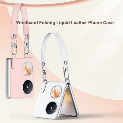 For Huawei P50 Pocket / Pocket S SULADA Skin Feel Liquid Leather Phone Case with Strap(Purple) - Huawei Cases by SULADA | Online Shopping UK | buy2fix