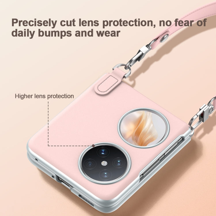 For Huawei nova Flip SULADA Skin Feel Liquid Leather Phone Case with Strap(Purple) - Huawei Cases by SULADA | Online Shopping UK | buy2fix