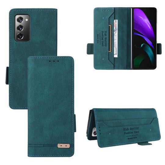 For Samsung Galaxy Z Fold7 5G Magnetic Clasp Leather Phone Case(Green)