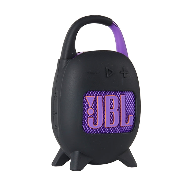 For JBL Clip 5 Portable Speaker Soft Silicone Protective Case(Black) - Protective Case by buy2fix | Online Shopping UK | buy2fix