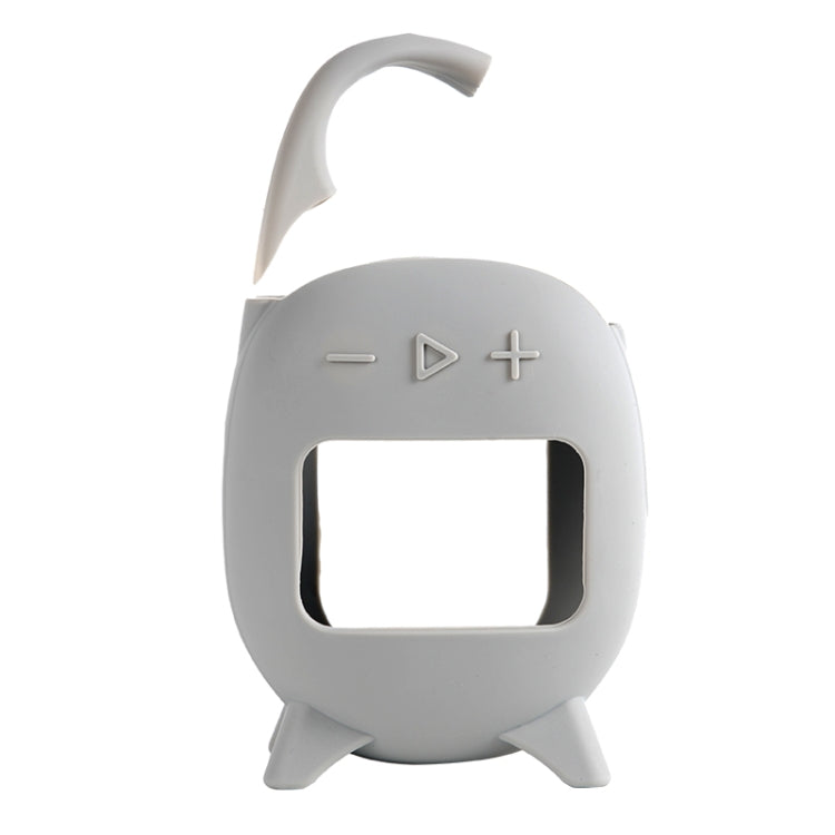 For JBL Clip 5 Portable Speaker Soft Silicone Protective Case(Grey) - Protective Case by buy2fix | Online Shopping UK | buy2fix