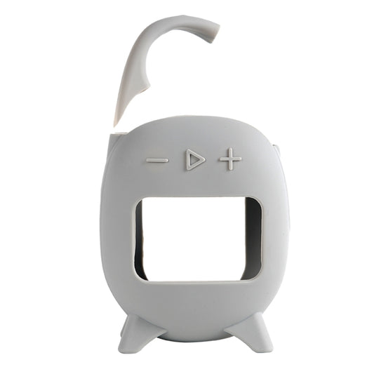 For JBL Clip 5 Portable Speaker Soft Silicone Protective Case(Grey) - Protective Case by buy2fix | Online Shopping UK | buy2fix