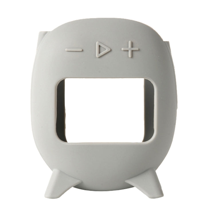 For JBL Clip 5 Portable Speaker Soft Silicone Protective Case(Grey) - Protective Case by buy2fix | Online Shopping UK | buy2fix