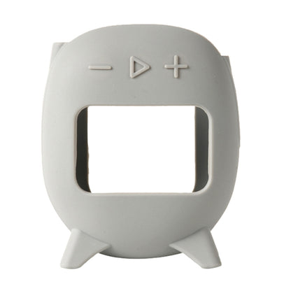 For JBL Clip 5 Portable Speaker Soft Silicone Protective Case(Grey) - Protective Case by buy2fix | Online Shopping UK | buy2fix