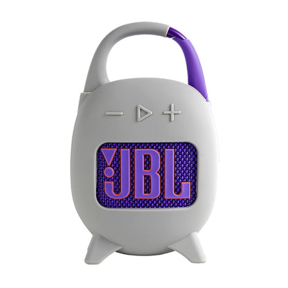For JBL Clip 5 Portable Speaker Soft Silicone Protective Case(Grey) - Protective Case by buy2fix | Online Shopping UK | buy2fix