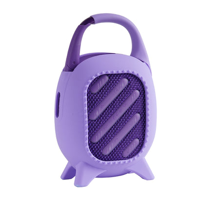 For JBL Clip 5 Portable Speaker Soft Silicone Protective Case(Purple) - Protective Case by buy2fix | Online Shopping UK | buy2fix