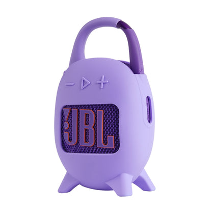 For JBL Clip 5 Portable Speaker Soft Silicone Protective Case(Purple) - Protective Case by buy2fix | Online Shopping UK | buy2fix