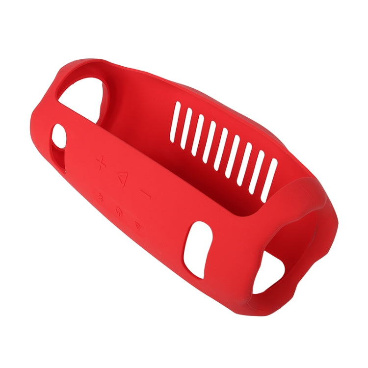 For JBL Xtreme 4 Bluetooth Speaker Soft Silicone Protective Cover Storage Case(Red) - Protective Case by buy2fix | Online Shopping UK | buy2fix