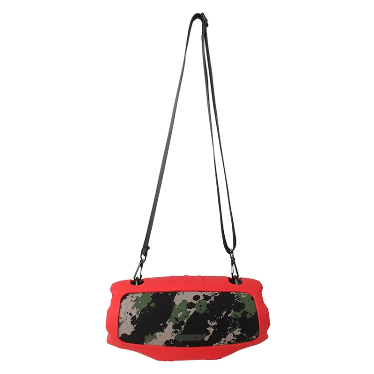 For JBL Xtreme 4 Bluetooth Speaker Soft Silicone Protective Cover Storage Case(Red) - Protective Case by buy2fix | Online Shopping UK | buy2fix