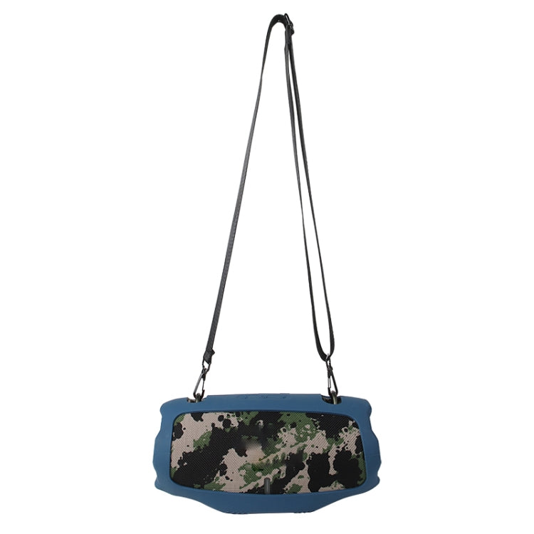 For JBL Xtreme 4 Bluetooth Speaker Soft Silicone Protective Cover Storage Case(Blue) - Protective Case by buy2fix | Online Shopping UK | buy2fix