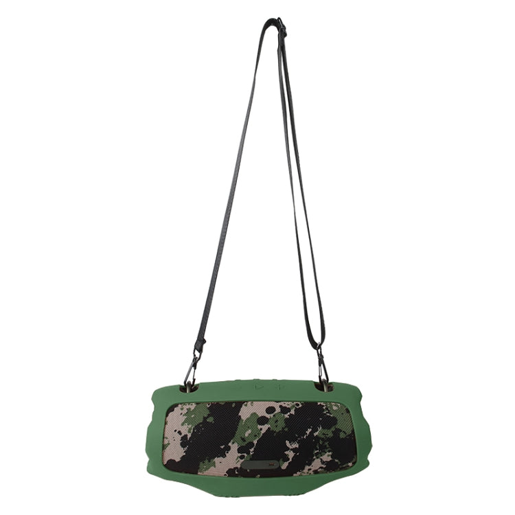 For JBL Xtreme 4 Bluetooth Speaker Soft Silicone Protective Cover Storage Case(Green) - Protective Case by buy2fix | Online Shopping UK | buy2fix